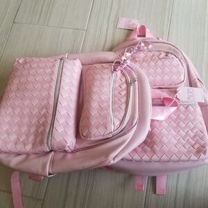 OMG Accessories Miss Gwen's Backpacks Full Size For School Pink BRAND NEW.